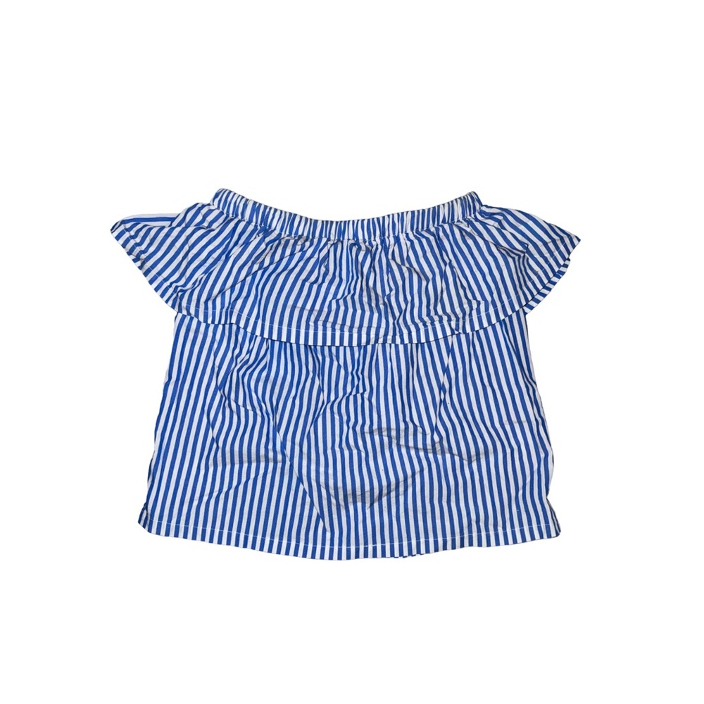 H&M Blue Striped Off-Shoulder Blouse - 4 for $30